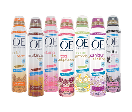 Sprays deodorants "INFINITE PERFUME"