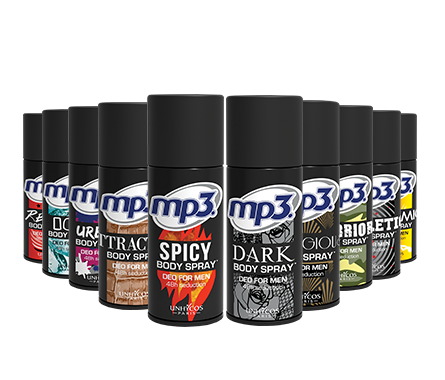 Perfumed spray deodorants